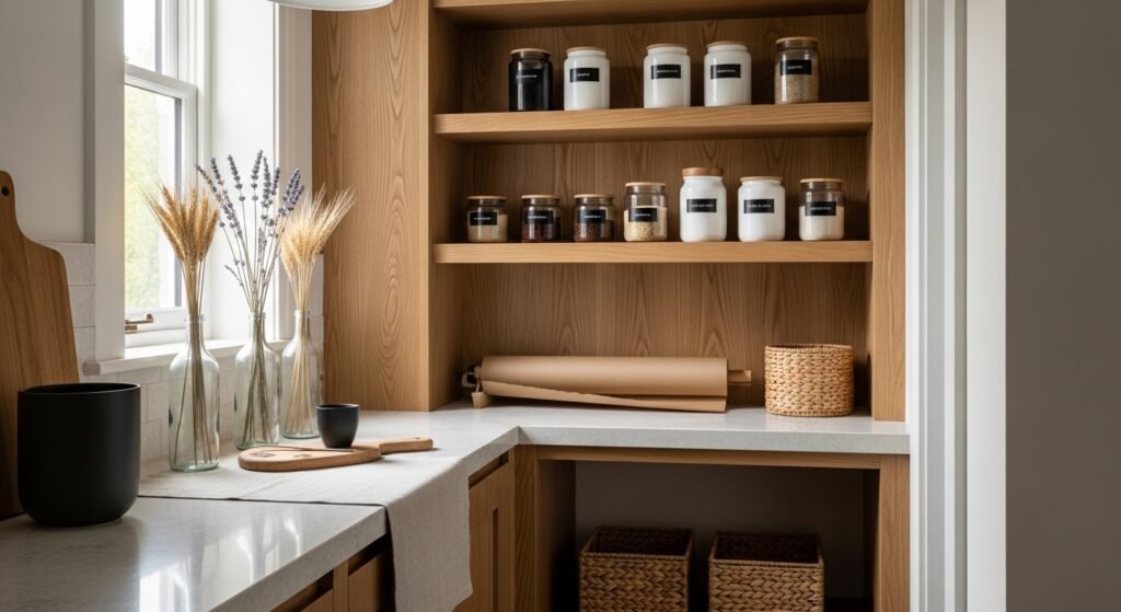 24 Affordable Budget Small Pantry Ideas That Look Like a Custom Built Kitchen Feature for Almost Nothing