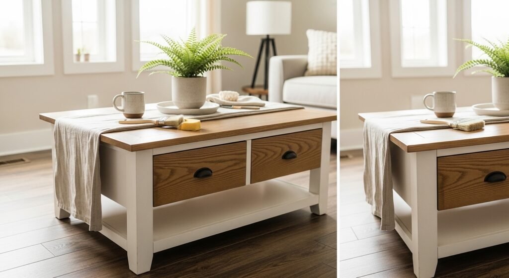 How to Refinish a DIY Coffee Table That Looks Brand New Stunning and Completely Transformed for Less