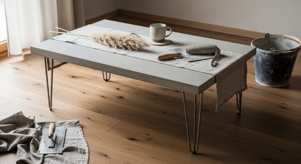 22 Viral DIY Concrete Coffee Table Ideas That Are Industrial Chic and Strikingly Beautiful in Any Space