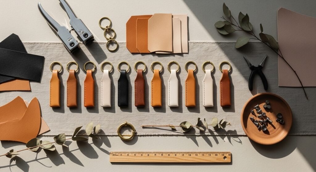 20 Simple DIY Leather Keychain Ideas That Are Sleek Minimal and Look Incredibly High End